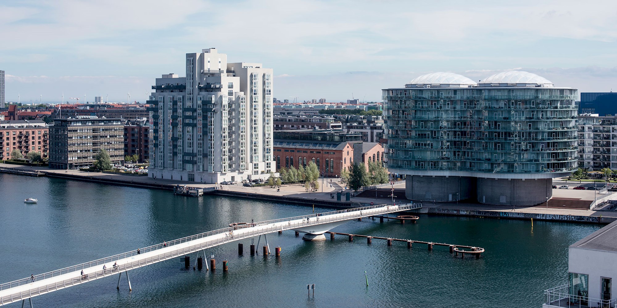 Københavns kanal set oppe fra